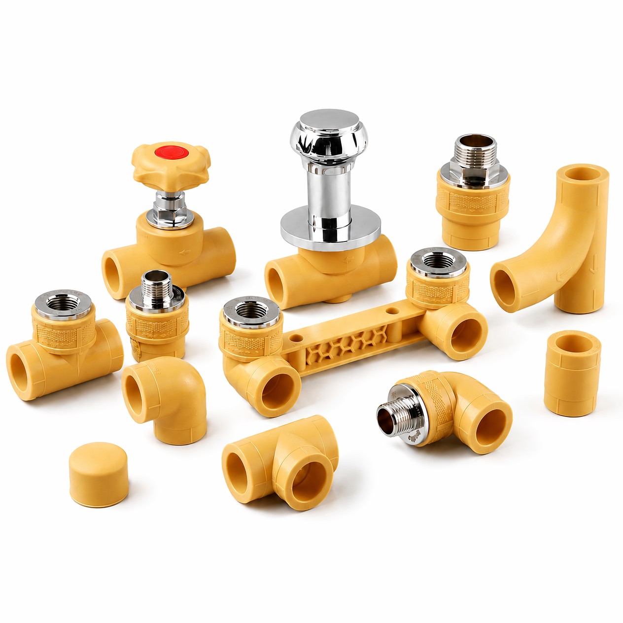 Application Introduction of Yellow PPR Fittings